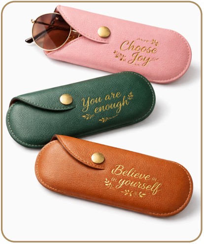 Leather Sunglasses Case – Protective Leather Sunglasses Case with Zipper